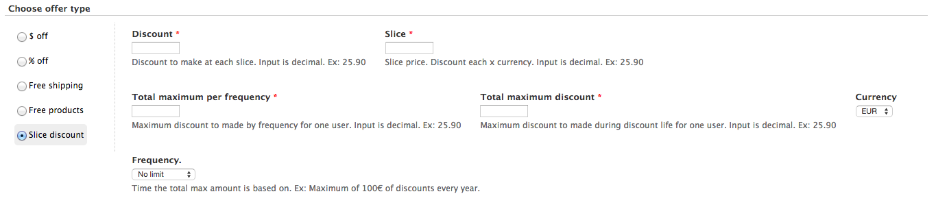 Capture module commerce discount slice